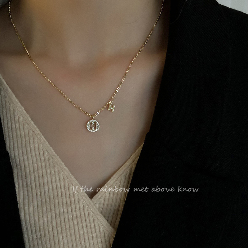 Bán sỉ mặt dây chuyền quyến rũ, dây chuyền quai xanh kiểu ins độc đáo với nơ, vòng cổ sang trọng không phai màu được ưa chuộng trực tuyến dành cho nữ