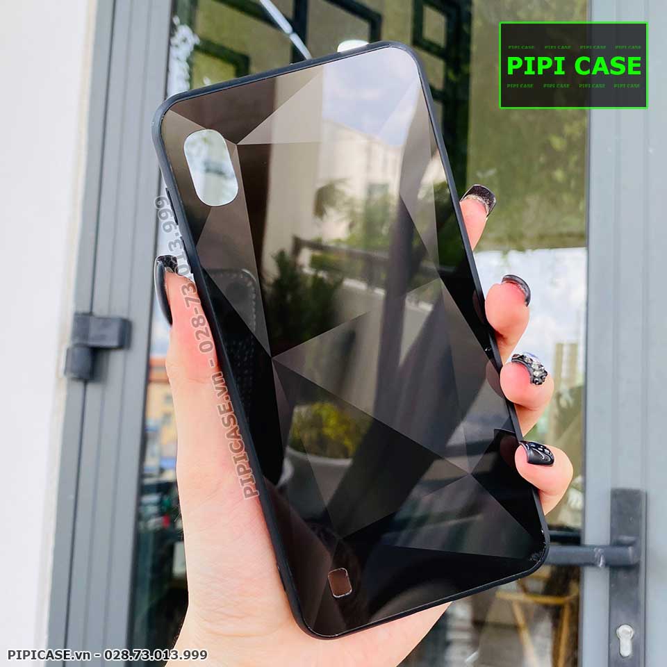 Ốp Lưng Samsung A10 - Kim Cương 6D - Đen_thumbnail_2