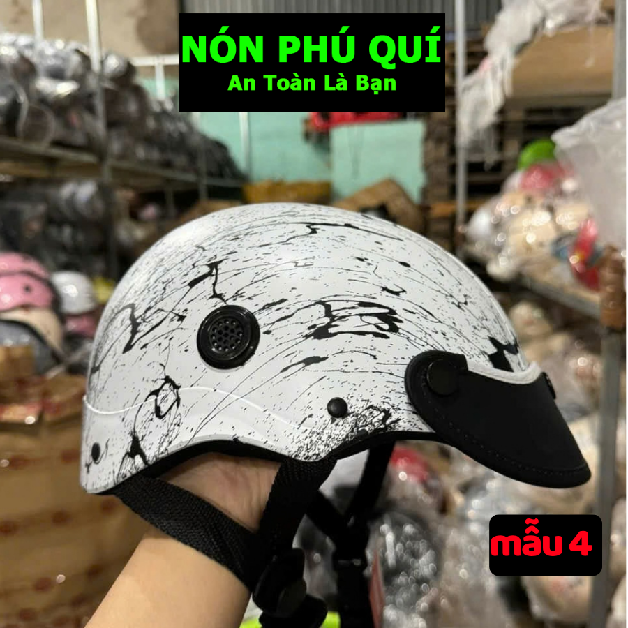 Nón 1/2 Nhúng Sơn Nhiều Màu Lựa Chọn - Nón Phú Quí