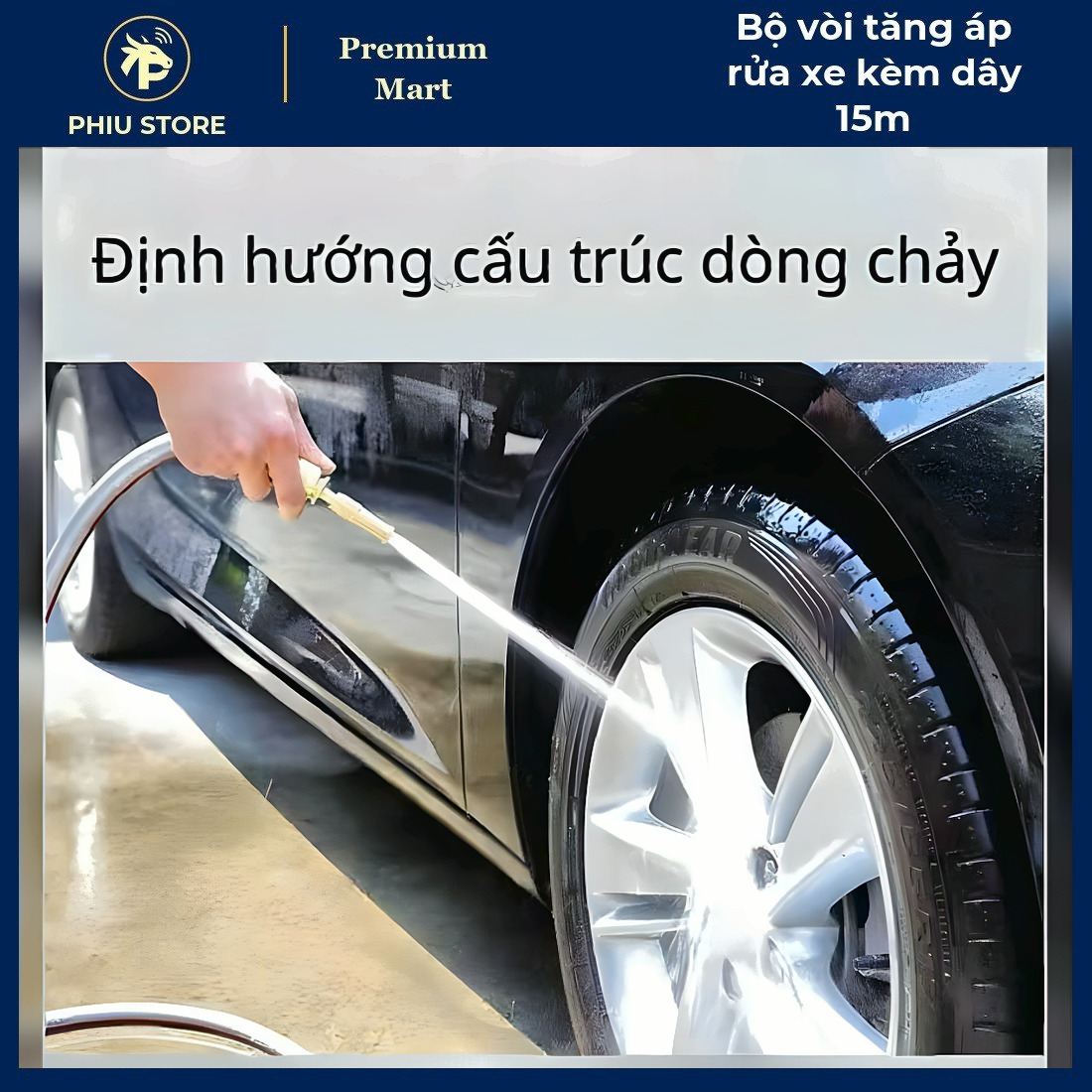 Dây Xịt Rửa Xe 15m - Bộ Vòi Tăng Áp Rửa Xe kèm Dây 15m, Dây Xịt Rửa Xe Áp Lực - PHIU STORE_thumbnail_7