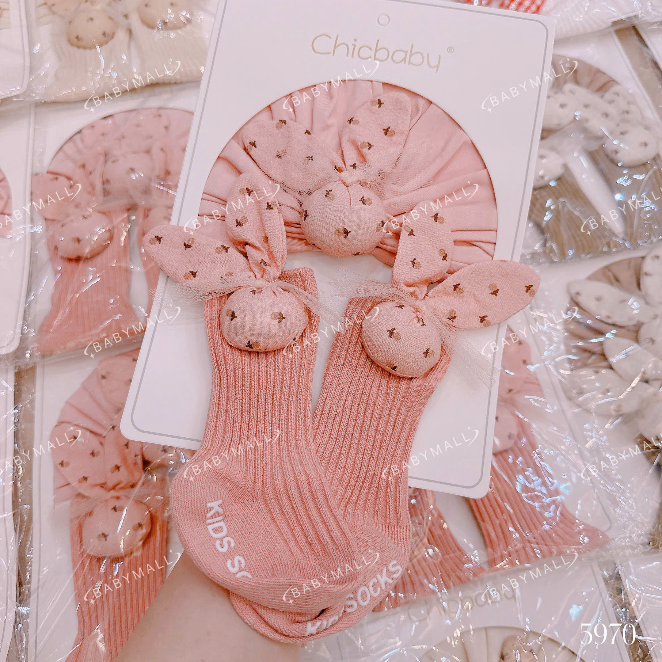Set phụ kiện Tuban + tất Chicbaby 0-6M_thumbnail_7