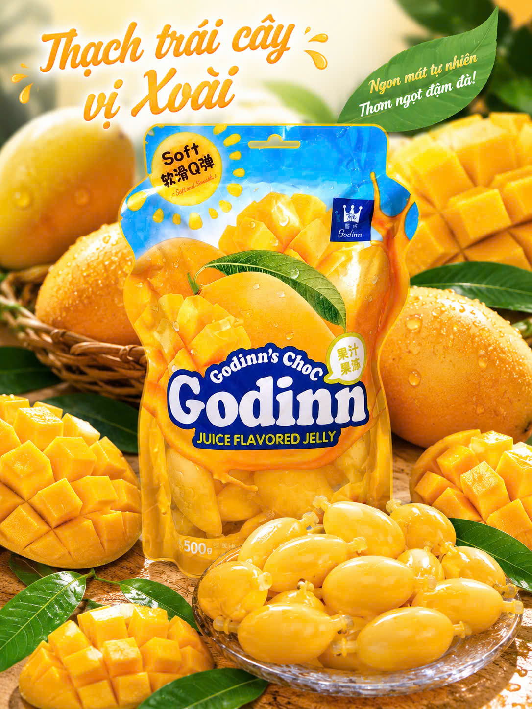SET 2 Gói Thạch Trái Cây GODINN