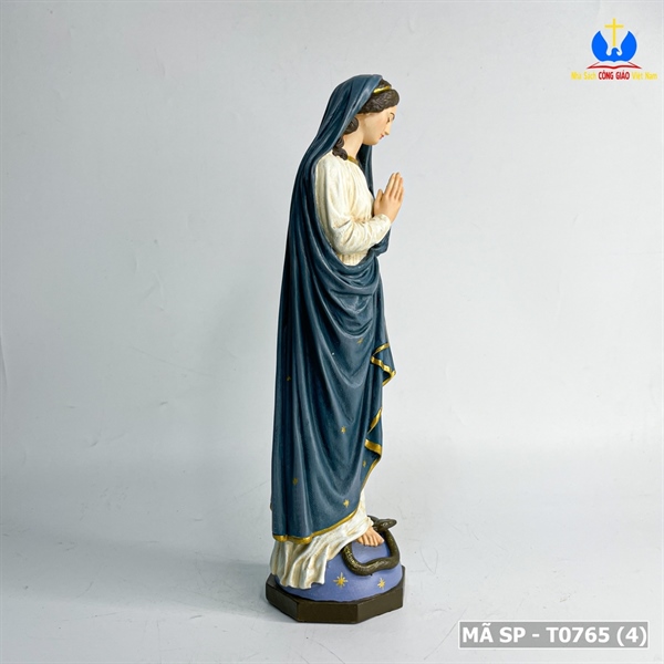 Tượng Đức Mẹ vô nhiễm 25cm vẽ tay_thumbnail_3