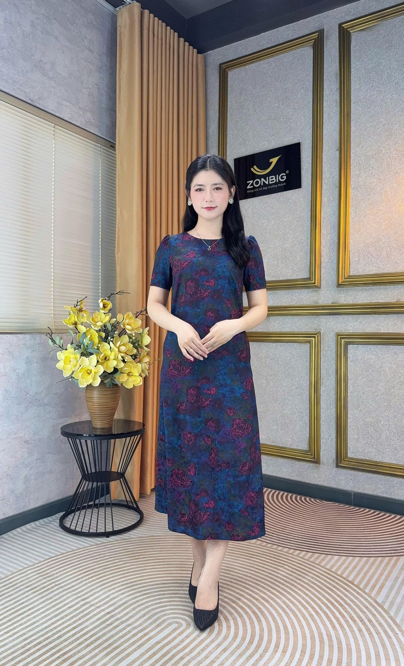 Đầm suông - Y2208 - Thương hiệu ZONBIG
