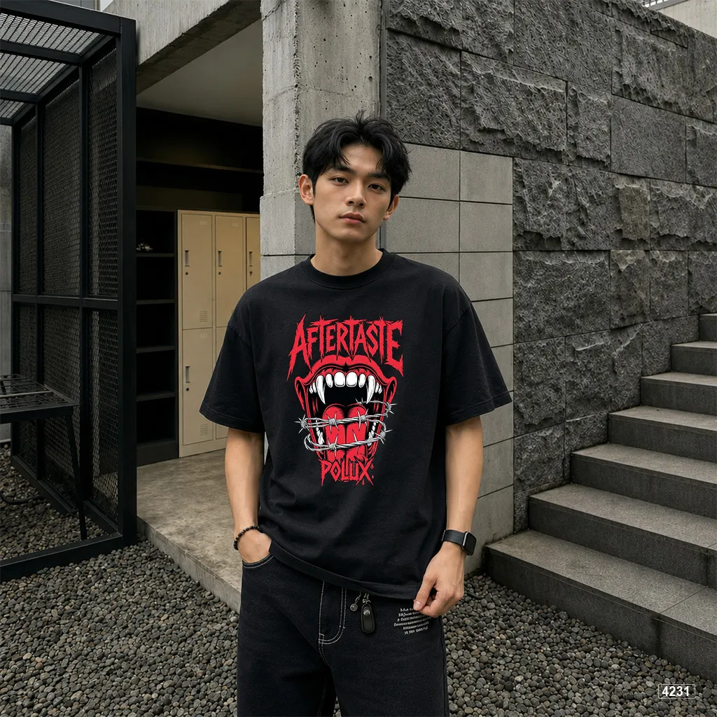 Áo thun nam oversize style đường phố Polux 4231_thumbnail_6