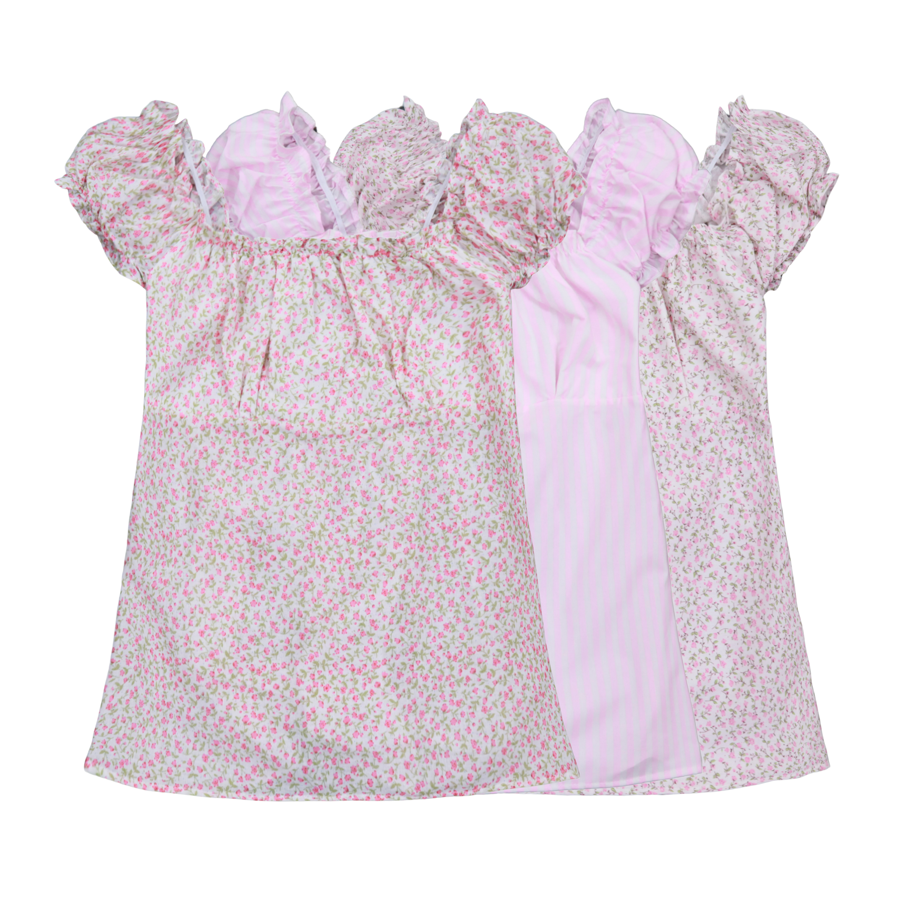 HANDMADE BABYDOLL TOP (LƯNG THUN)