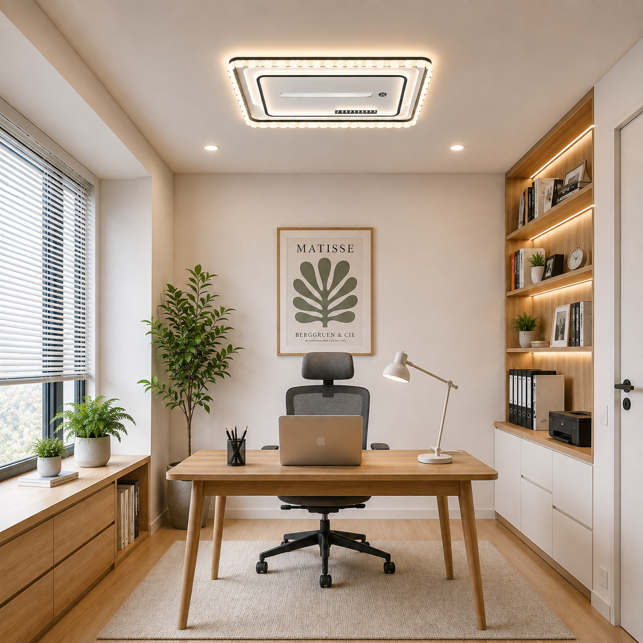 Phong cách Scandinavian kết hợp với quạt trần đèn có đẹp không?