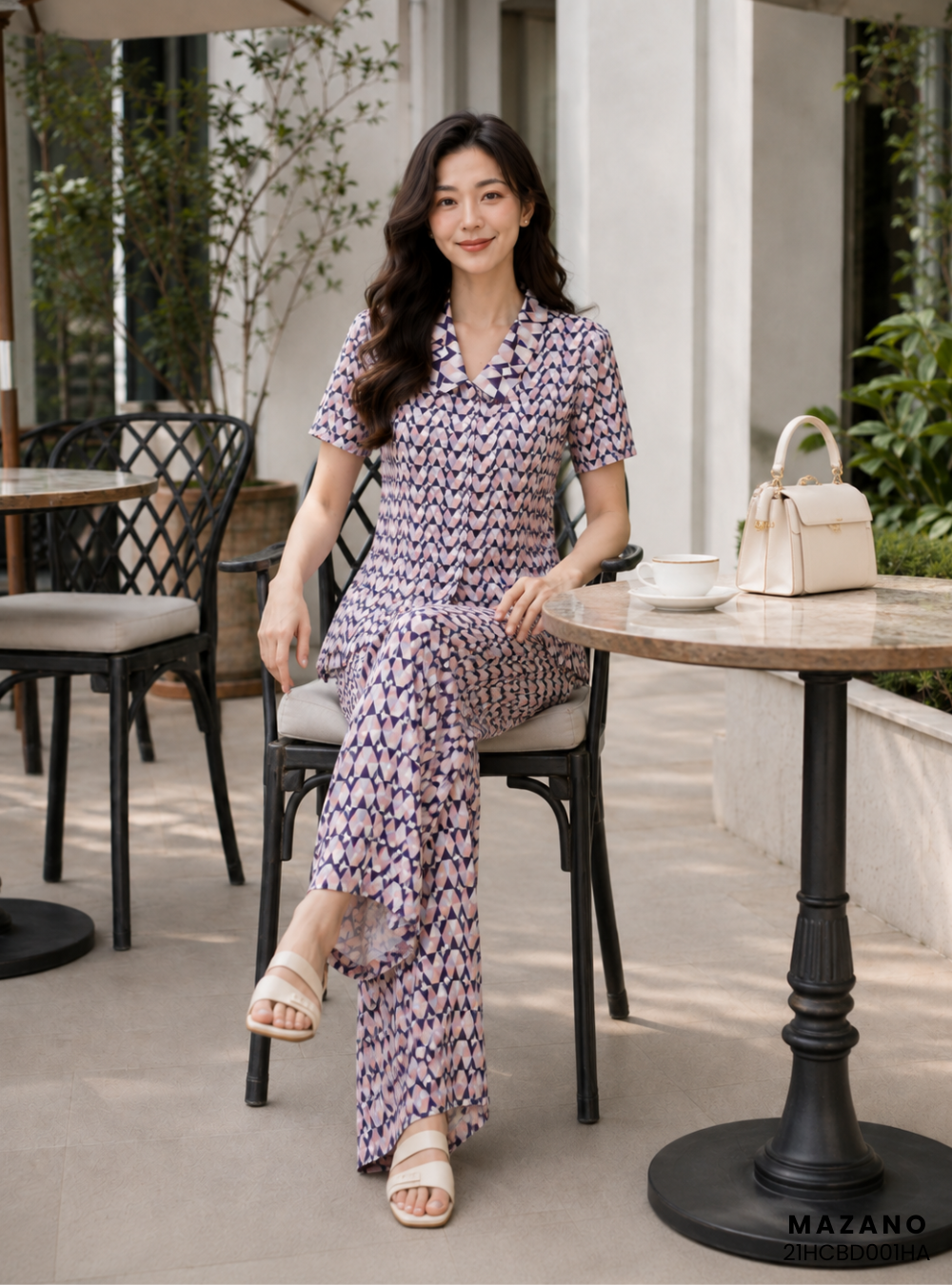 Bộ đồ Pijama lụa cộc tay ziczac_thumbnail_2