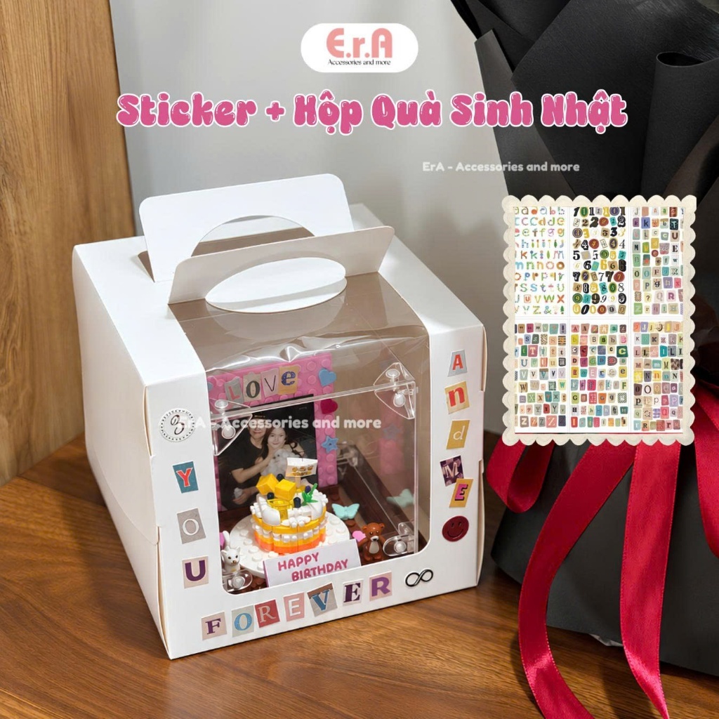 Hộp ảnh Lego Ghép Hình Sinh Nhật