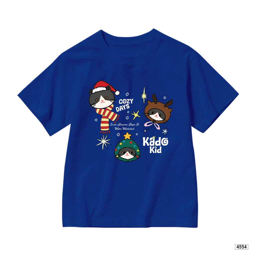 Áo thun bé gái form rộng noel mèo xinh Kado 4554_thumbnail_13