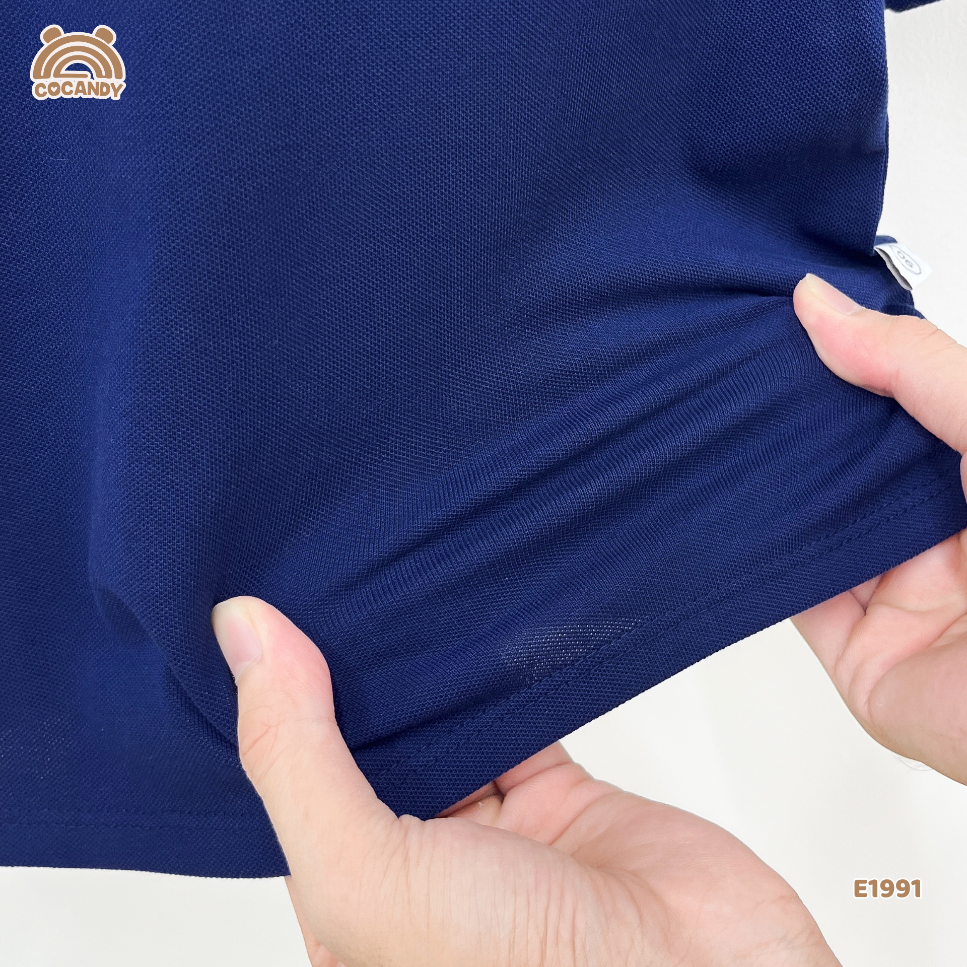 Áo cộc polo XANH THAN cổ phối bèo tag CCD_thumbnail_7
