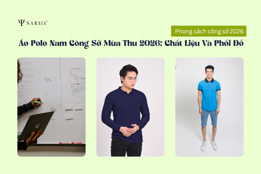 Áo Polo Nam Công Sở Mùa Thu 2026: Chọn Chất Liệu, Form Dáng Và Cách Phối Đồ Chuẩn