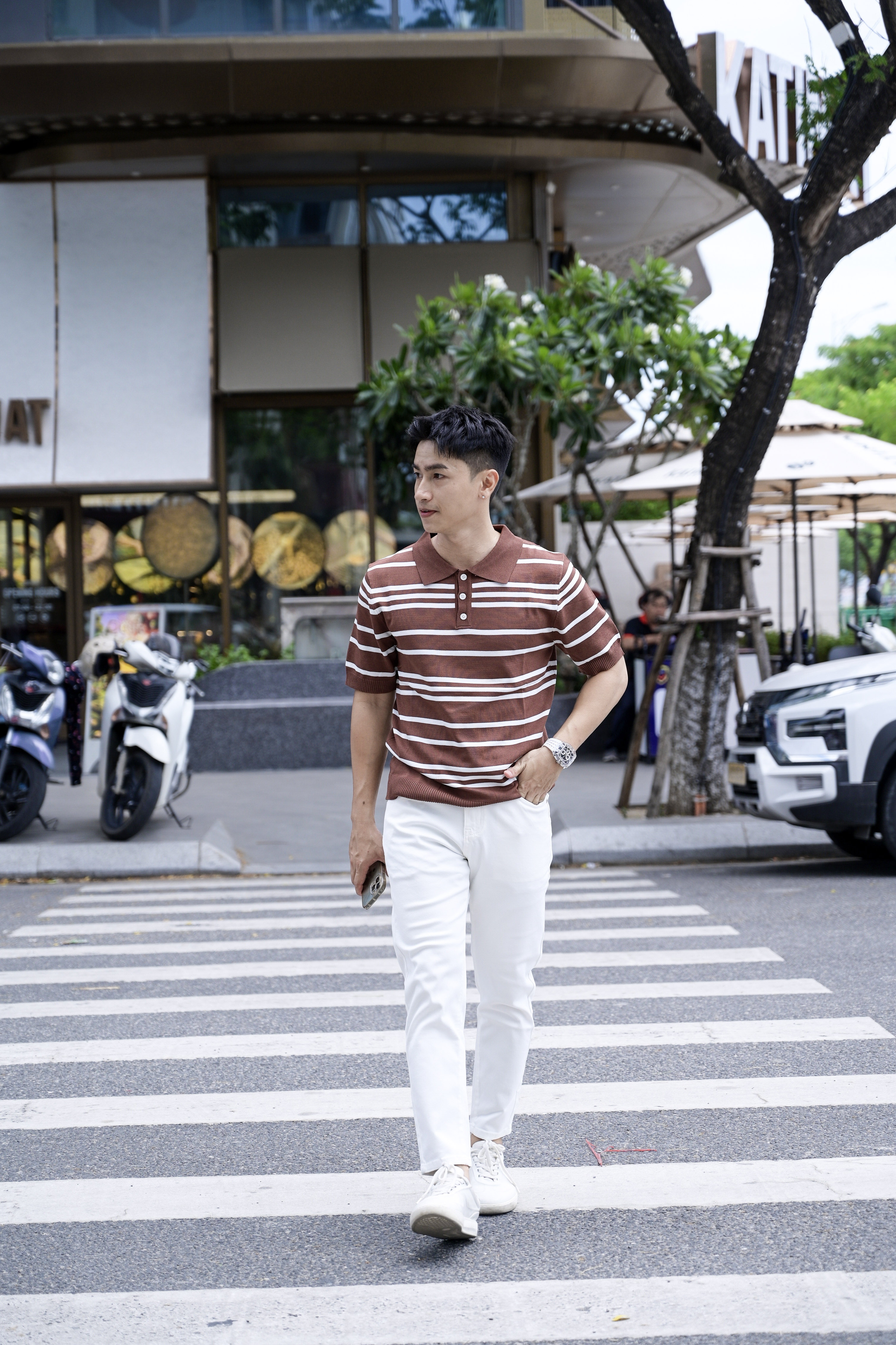 PA9 - Áo Polo Nam Kẻ Sọc Mùa Hè, Chất Liệu Mỏng Thoáng Khí, Form Ôm Sát, Phong Cách Công Sở Casual_thumbnail_8