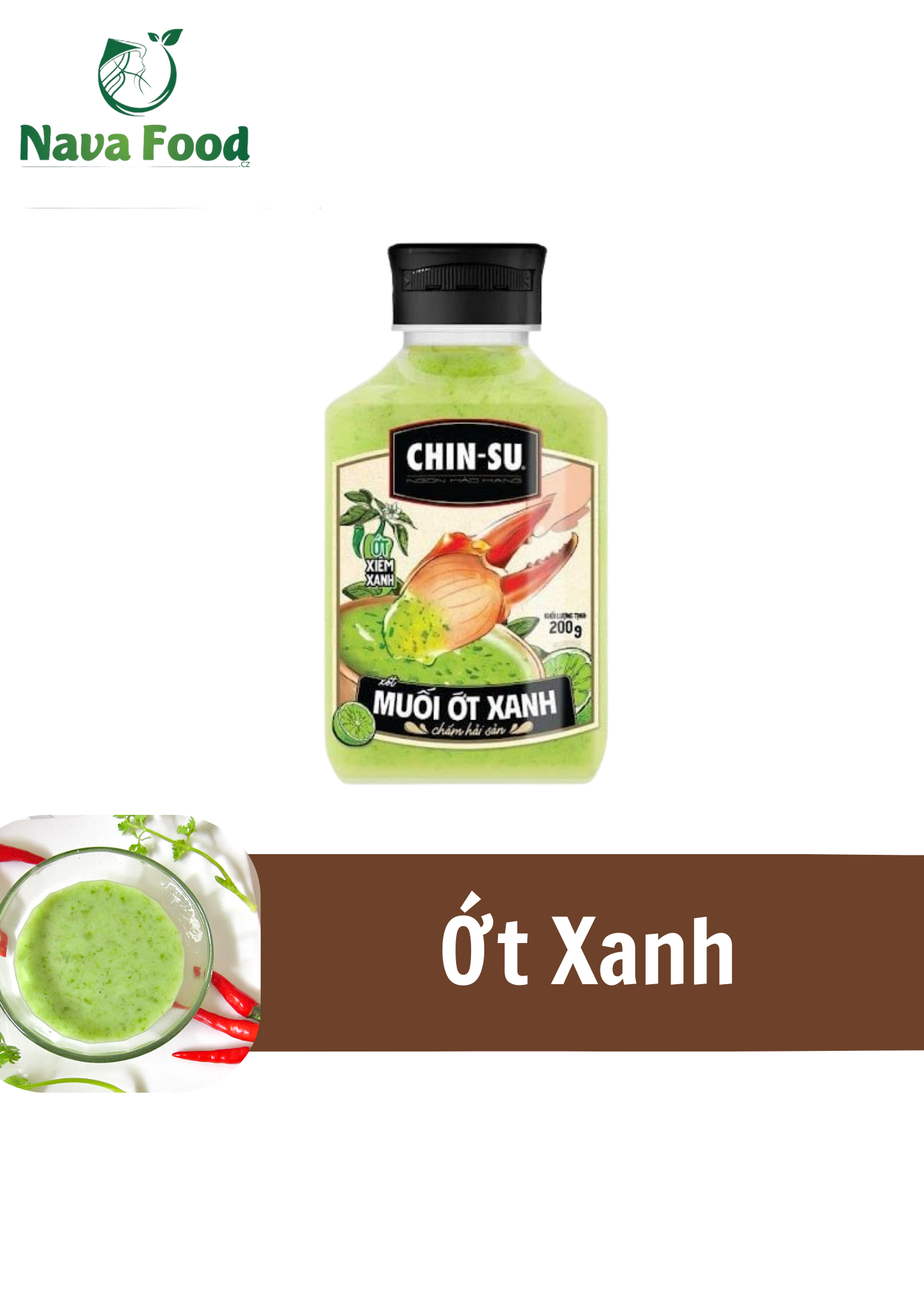 Muối ớt xanh Chinsu chai 200g