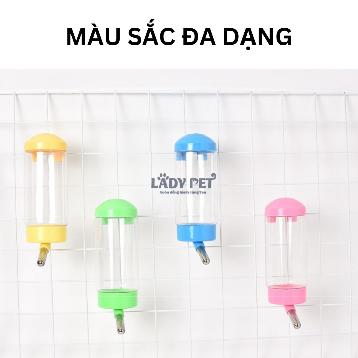 Bình nước gắn chuồng tự động cho chó mèo 400ml_thumbnail_2