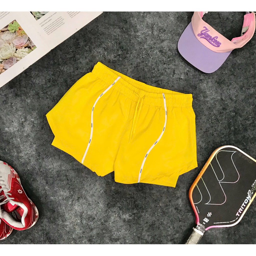 Quần Đùi Thể Thao Tập Gym Chạy Bộ Nữ Yumiisportswear Boxer 2Lớp Chạy Sọc Dáng Rộng Kèm Quần Bảo Hộ Chống Lộ Lưng Cao_thumbnail_4