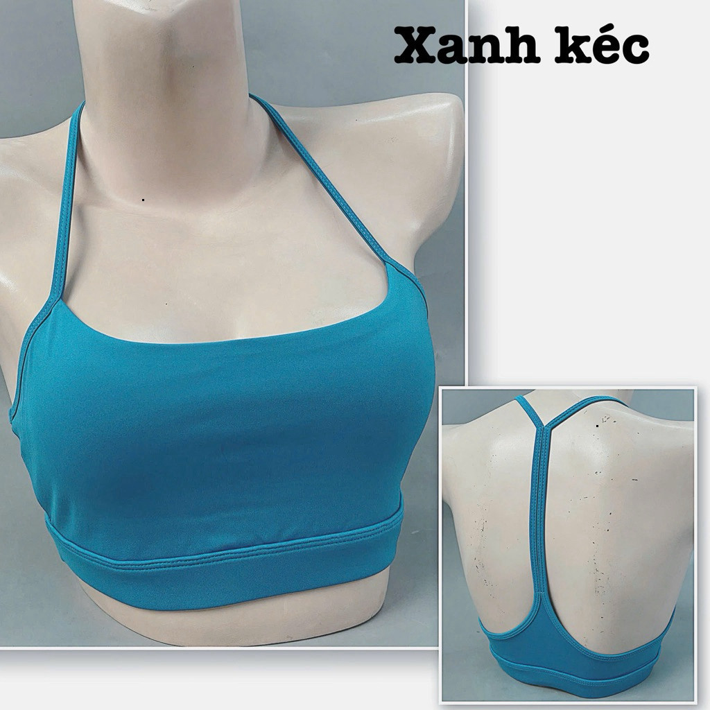 Yumii Sportswear Áo Lót Thể Thao Tập Gym Tập Yoga Nữ Áo Bra Hai Dây Chữ T Không Gọng Mềm Mịn Vải Co Dãn Sẵn Mút_thumbnail_5