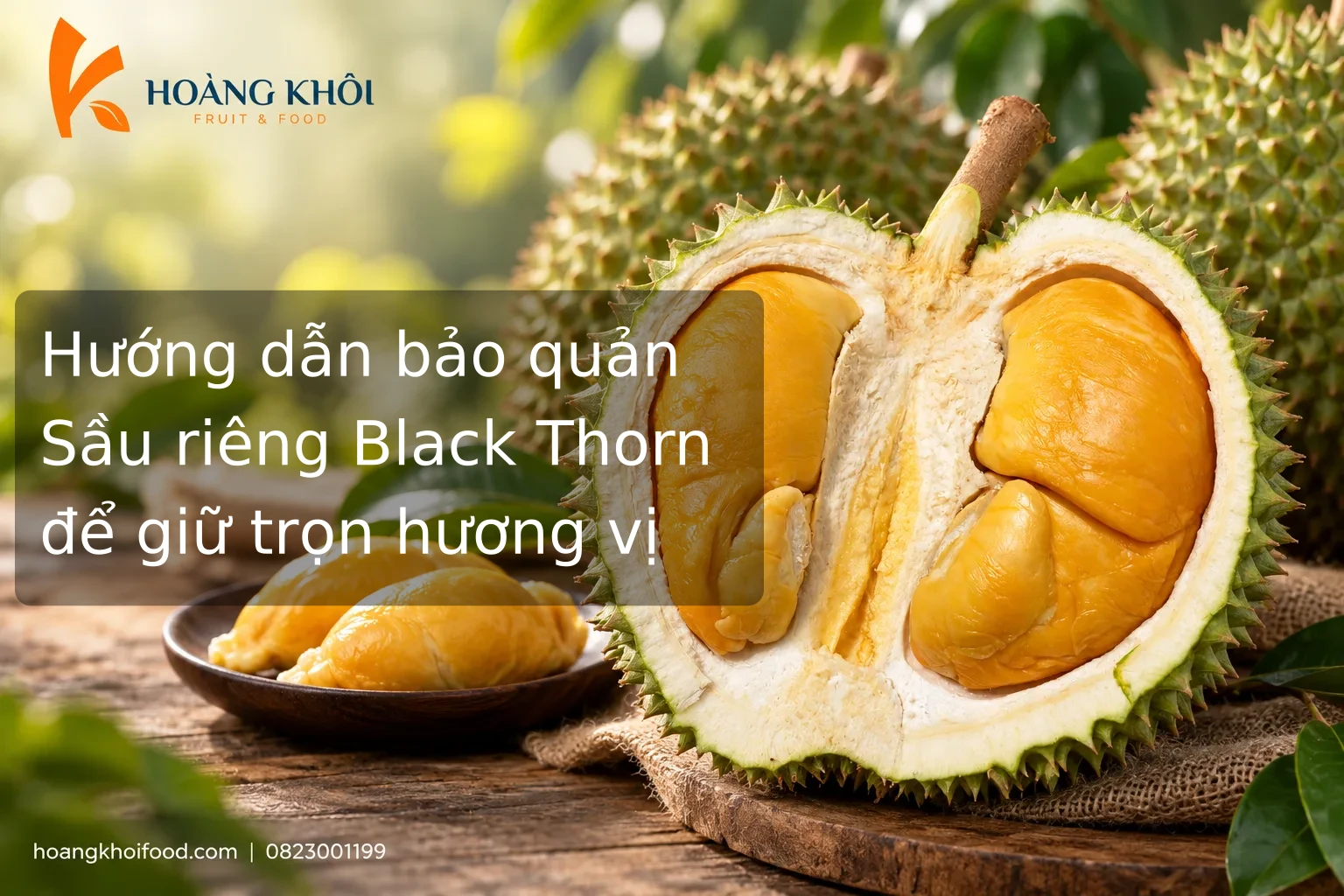 Hướng dẫn bảo quản Sầu riêng Black Thorn để giữ trọn hương vị