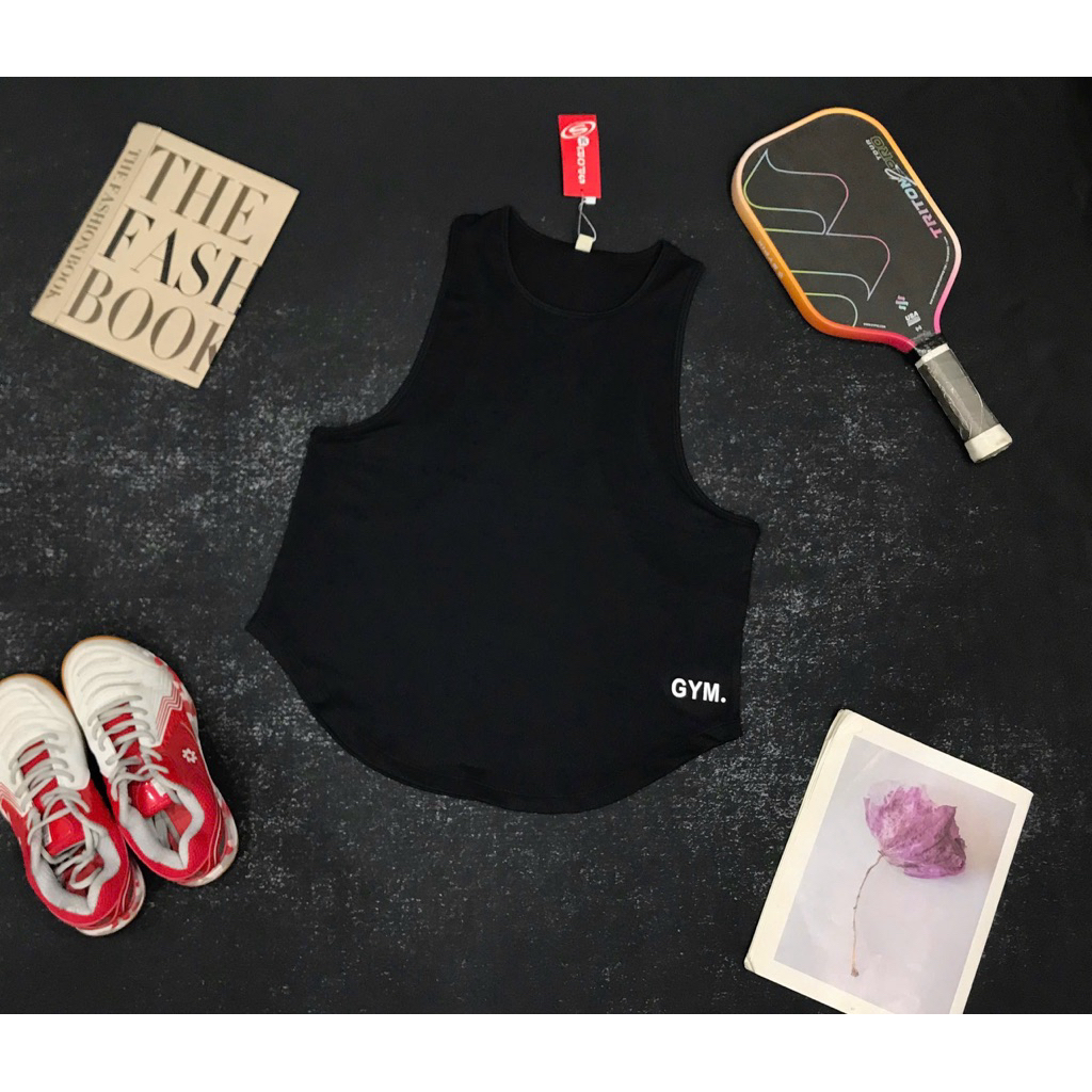 Áo Tanktop Thể Thao Tập Gym Chạy Bộ Nữ Yumiisportswear Ba Lỗ Gym Form Rộng Vải Lưới Mè Thoáng Khí Thấm Hút Nhanh Khô