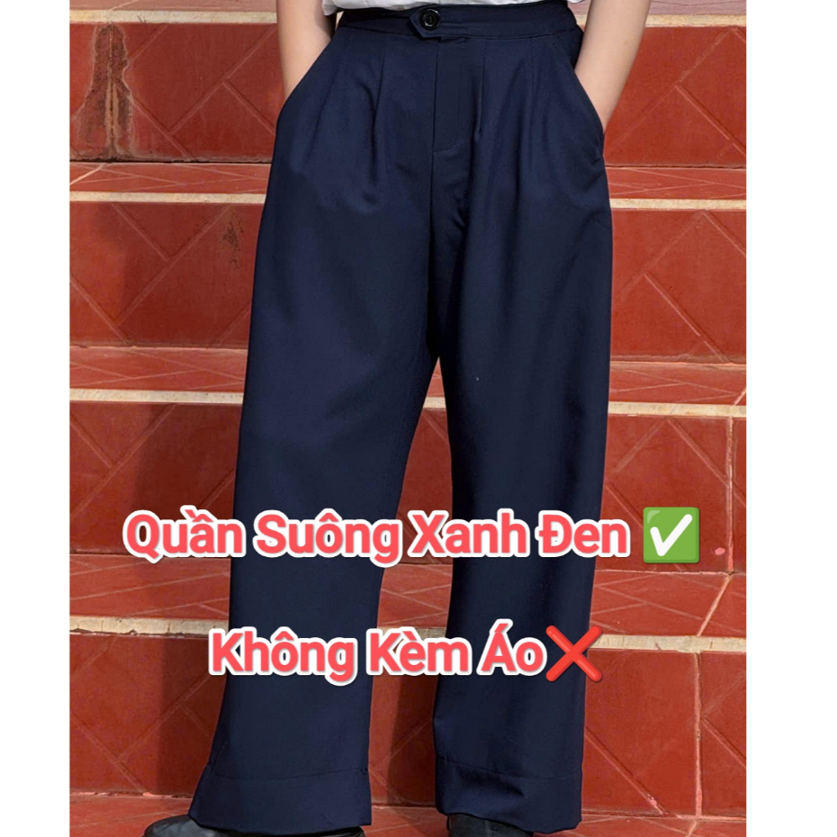 Bộ Vest Xanh Đen 2 Viền Dáng rộng Cho Bé Trai Đi Học, Đi Chơi, Đi Tiệc. (Chú Ý Phân Loại Bán Lẻ ạ)_thumbnail_8