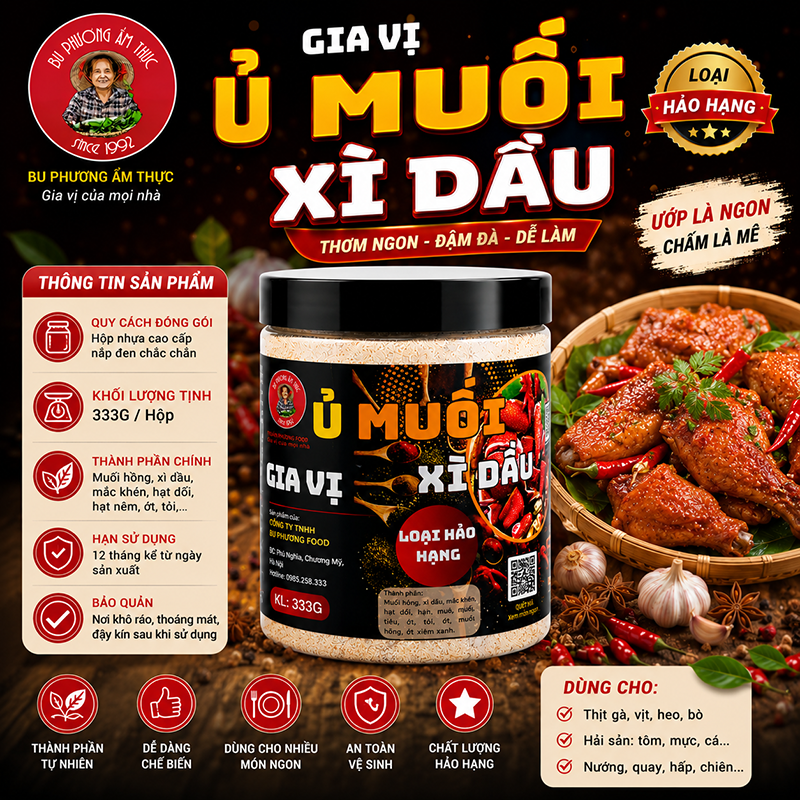 Gia Vị Ủ Muối Xì Dầu Bu Phương 333G – Gà, Vịt, Tai Heo - BP39_thumbnail_3