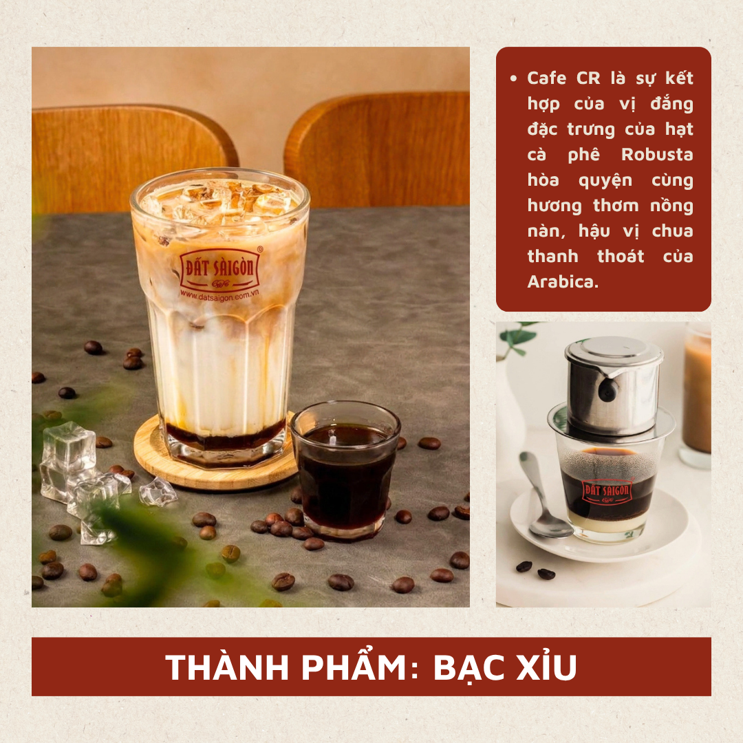 CR- 500g Cà Phê Hạt Pha Phin Đen Đá của Đất Sài Gòn Thêm Chút Caramen, Bơ Pháp_thumbnail_6