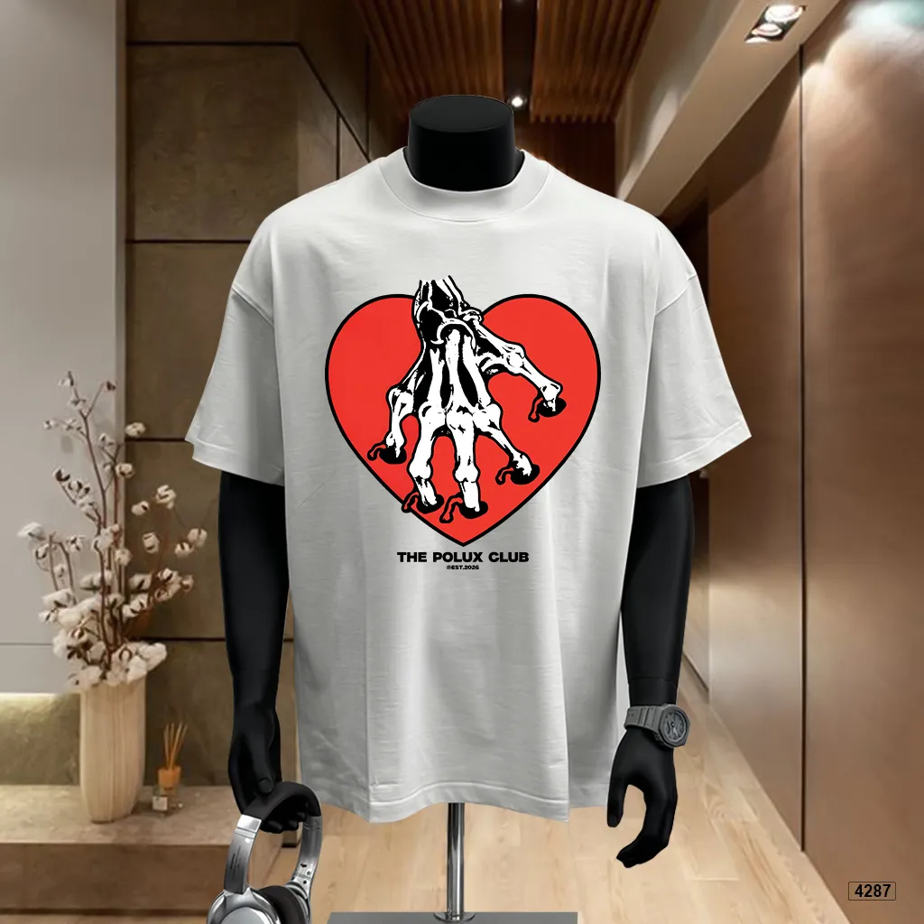 Áo thun unisex form rộng phong cách đường phố Polux 4287