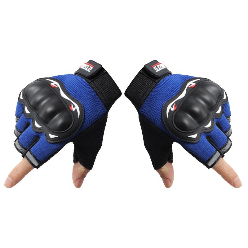 Găng Tay Xe Máy Găng tay hở ngón, Găng tay phượt cao cấp ngón dài có gù, Găng đi xe máy có gù bảo vệ_thumbnail_3