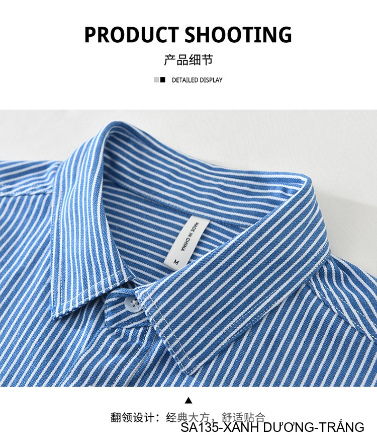 SA135 - Áo Sơ Mi Nam Dài Tay Phong Cách Nhật Bản Chất Cotton Thoáng Mát_thumbnail_11