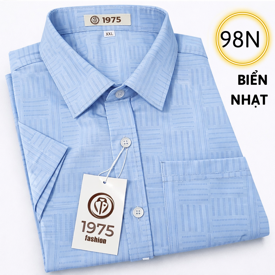 Áo sơ mi 098N - BIỂN NHẠT