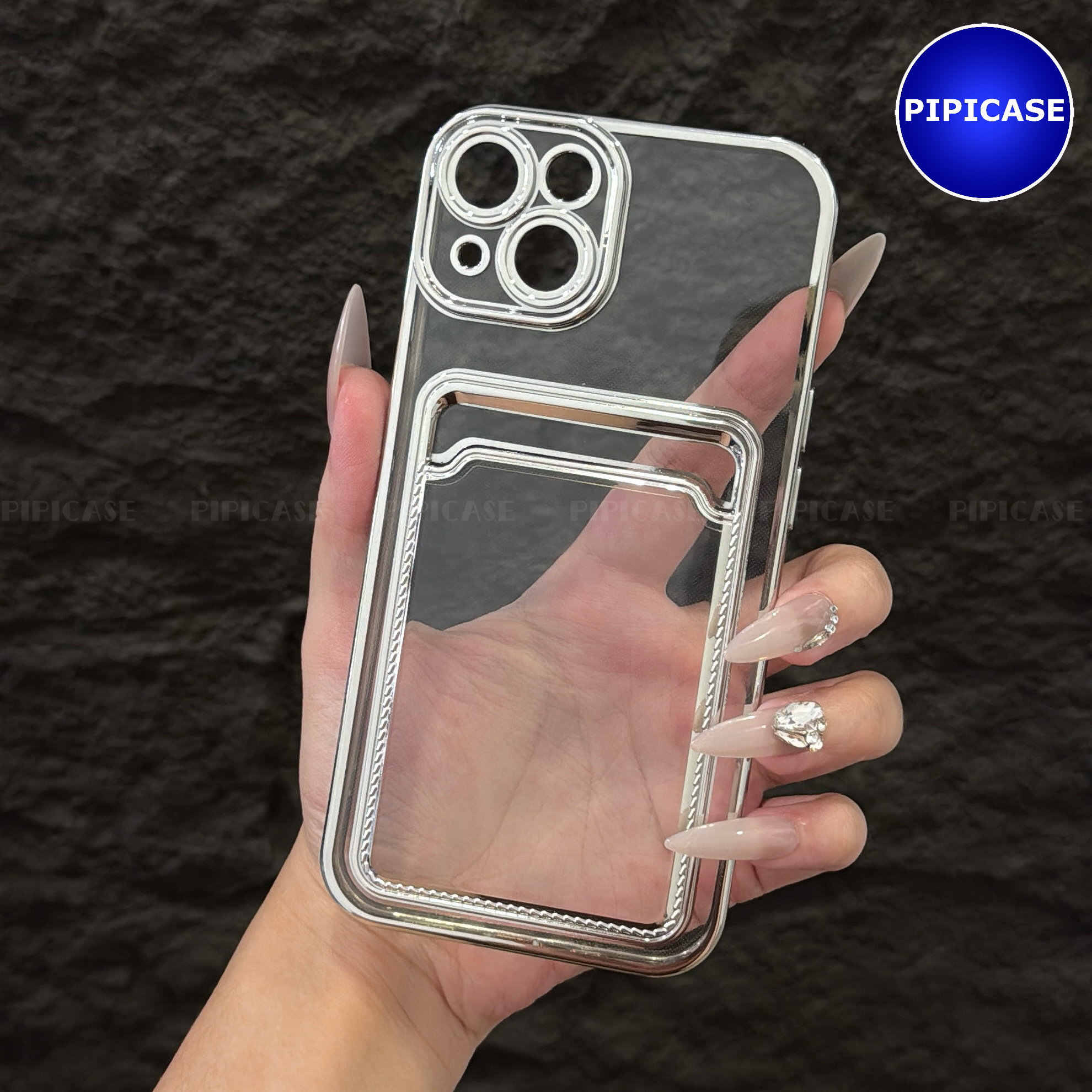 Ốp Lưng iPhone 14 - Ốp Thẻ - Bạc_thumbnail_14
