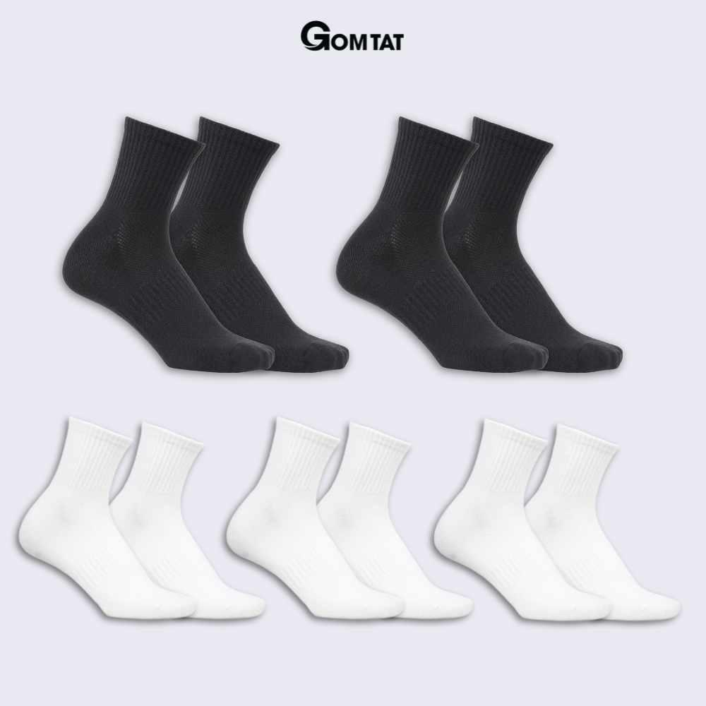 Combo tất cổ trung nam nữ GOMTAT chất liệu cotton cao cấp, thiết kế mặt lưới thoáng khí - STA-KLB_thumbnail_23