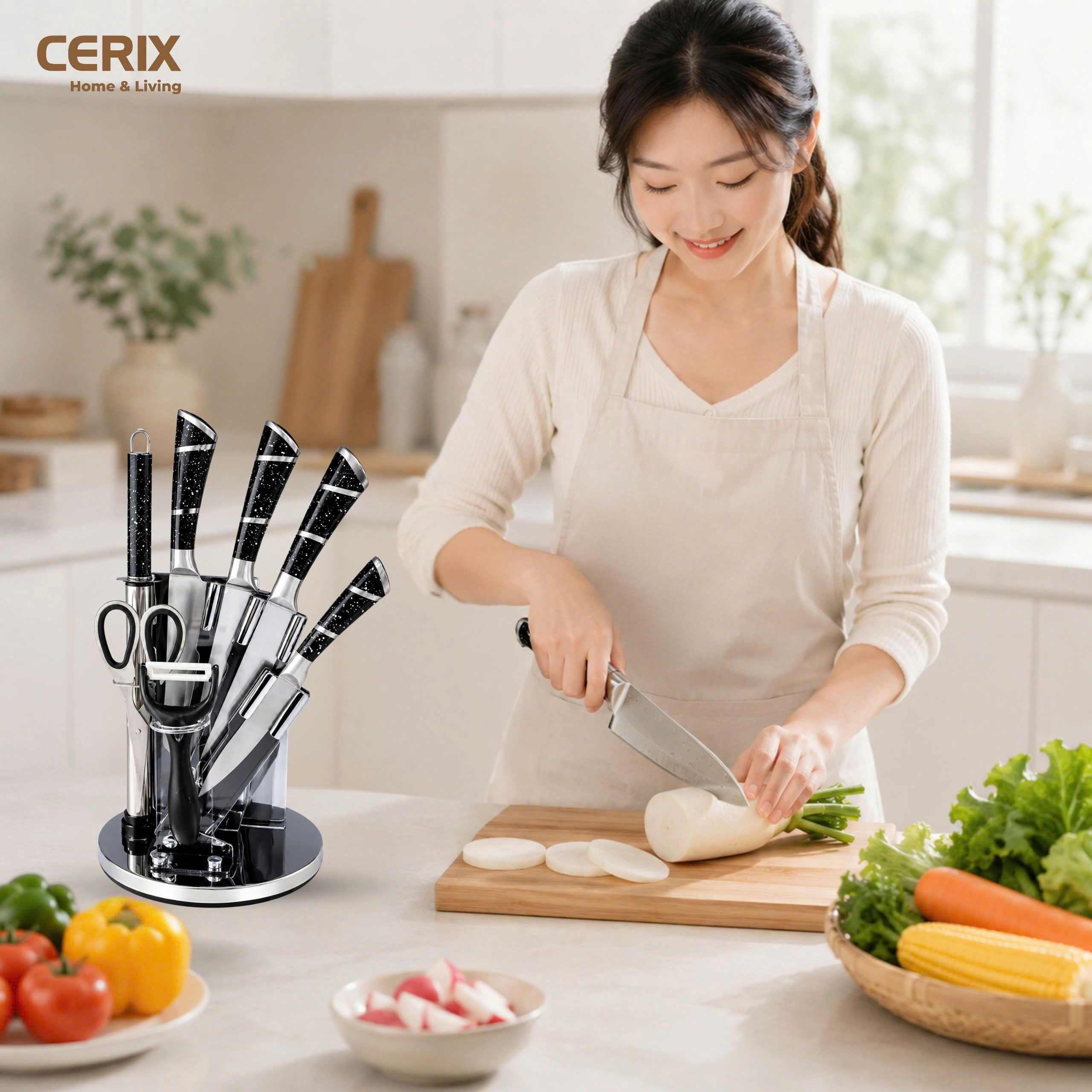 BỘ DAO NHÀ BẾP 8 MÓN KÈM GIÁ ĐỰNG DAO_thumbnail_2