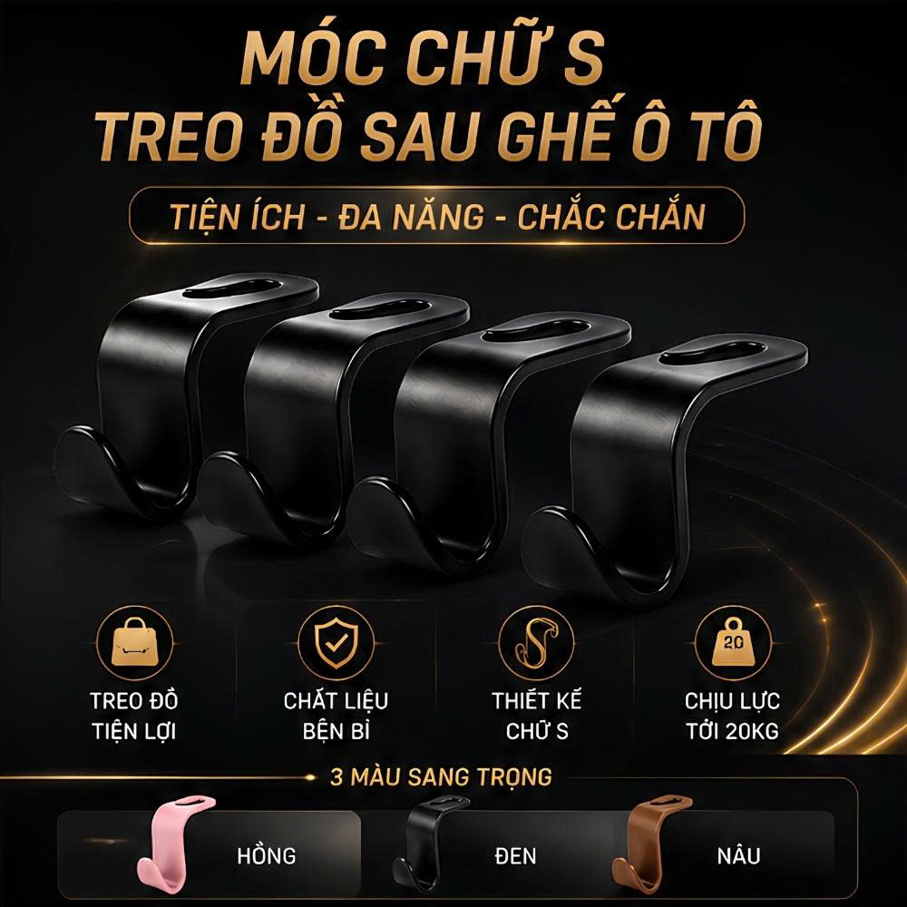 Móc Treo Đồ Sau Ghế Ô Tô Chữ S Chịu Lực Tốt_thumbnail_6