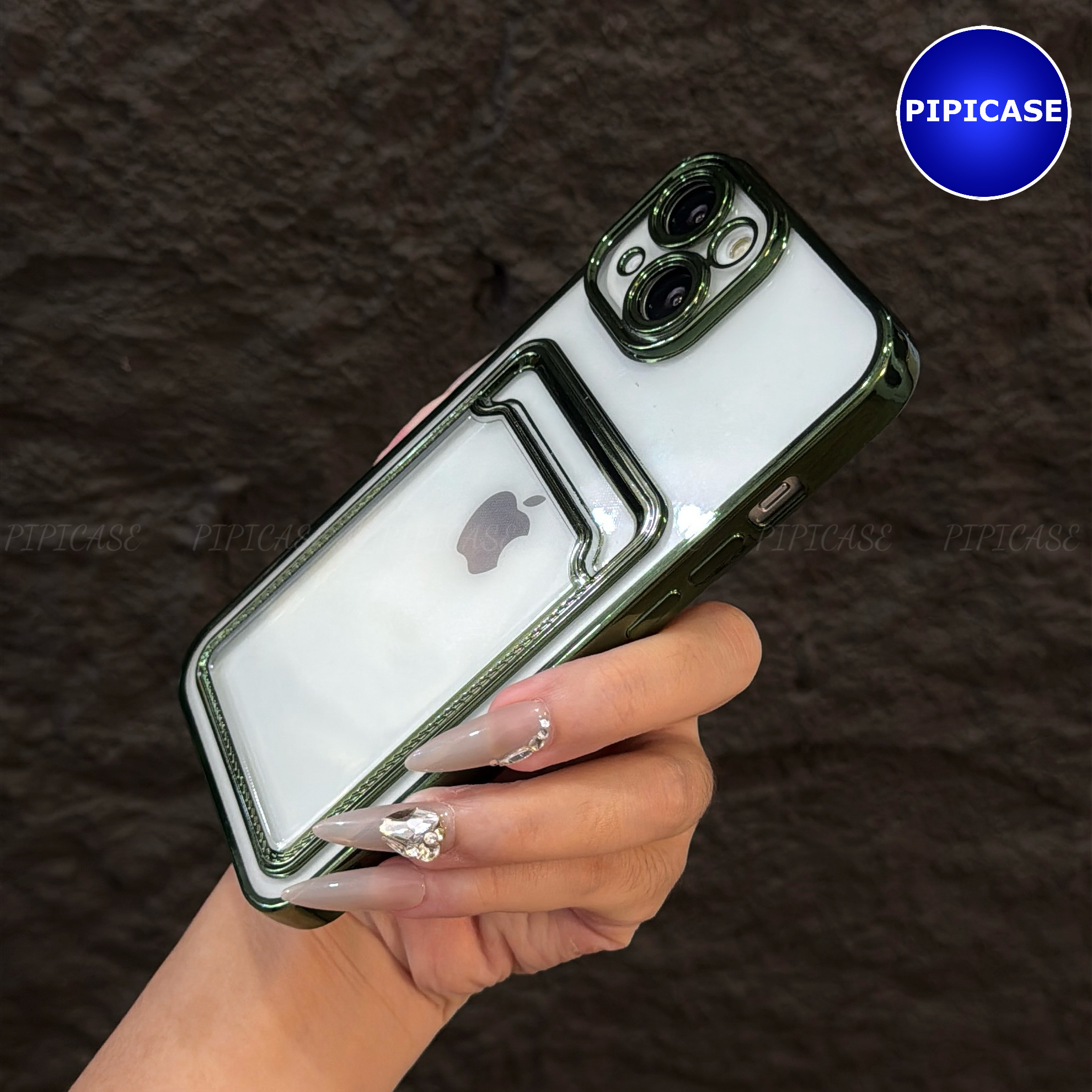 Ốp Lưng iPhone 14 - Ốp Thẻ - Xanh Lá_thumbnail_5