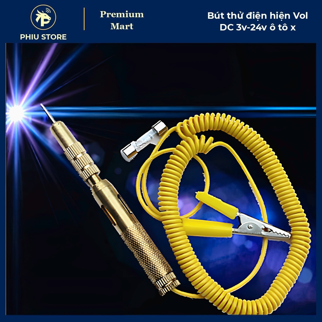 Combo Đồ Nghề Điện & Ắc Quy 5 Món - Bút Thử Điện, Kẹp Bình Cá Sấu, Đầu Cọc Bình, Công Tắc Ngắt Bình, Băng Dính Vải_thumbnail_6