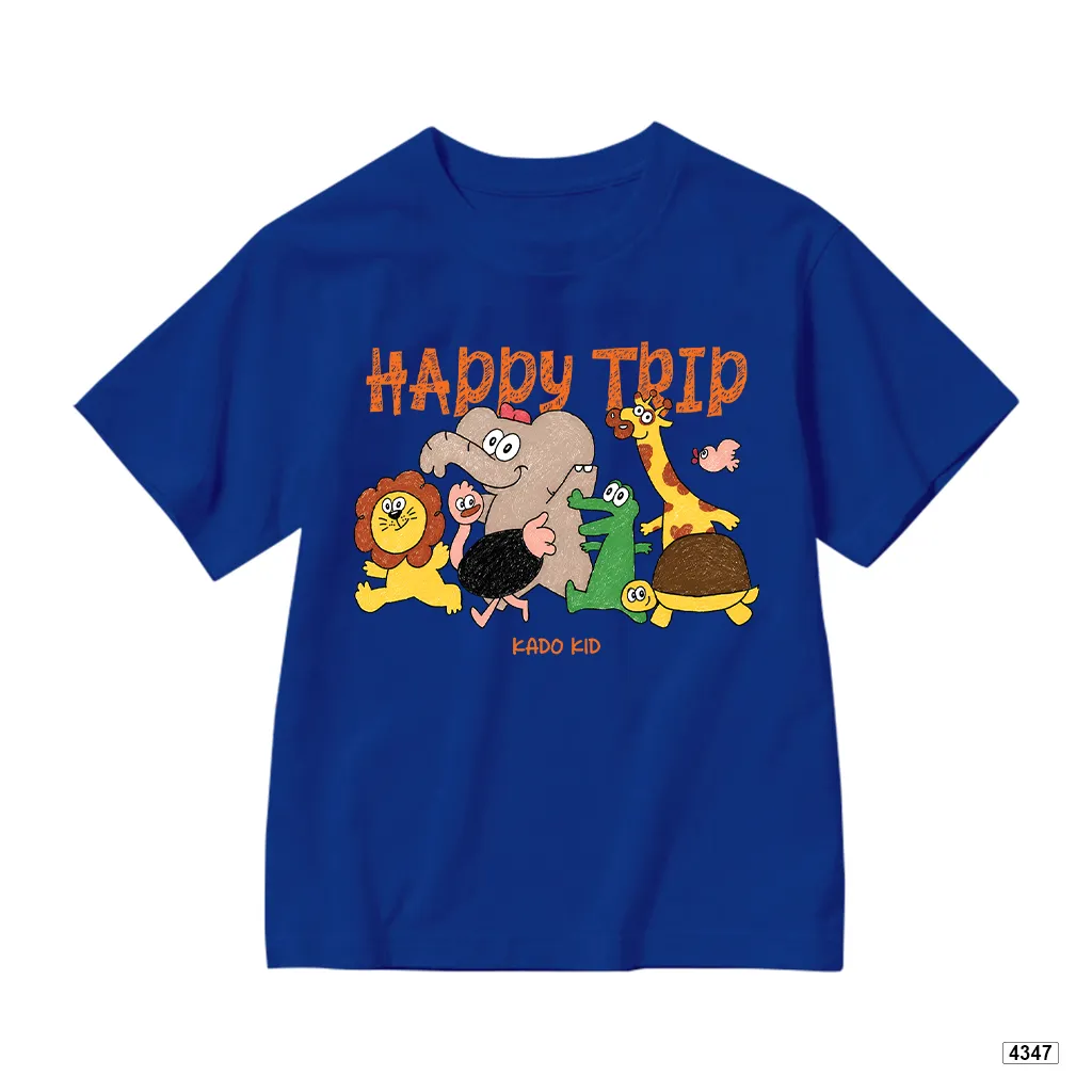 Áo thun bé trai bé gái form rộng Happy Trip Kado 4347_thumbnail_13
