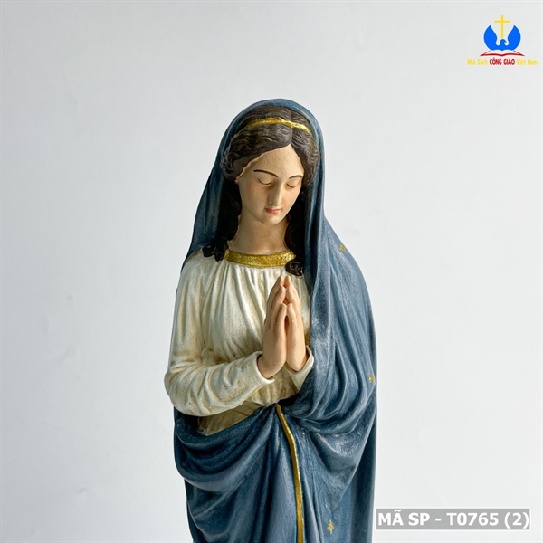 Tượng Đức Mẹ vô nhiễm 25cm vẽ tay_thumbnail_1