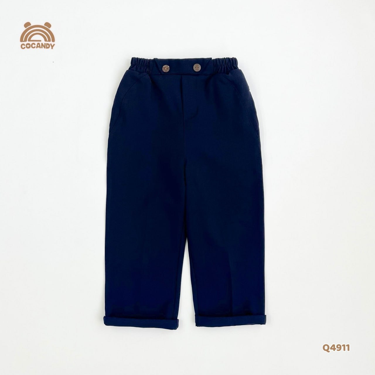 Quần dài XANH NAVY đáp túi 2 bên_thumbnail_2