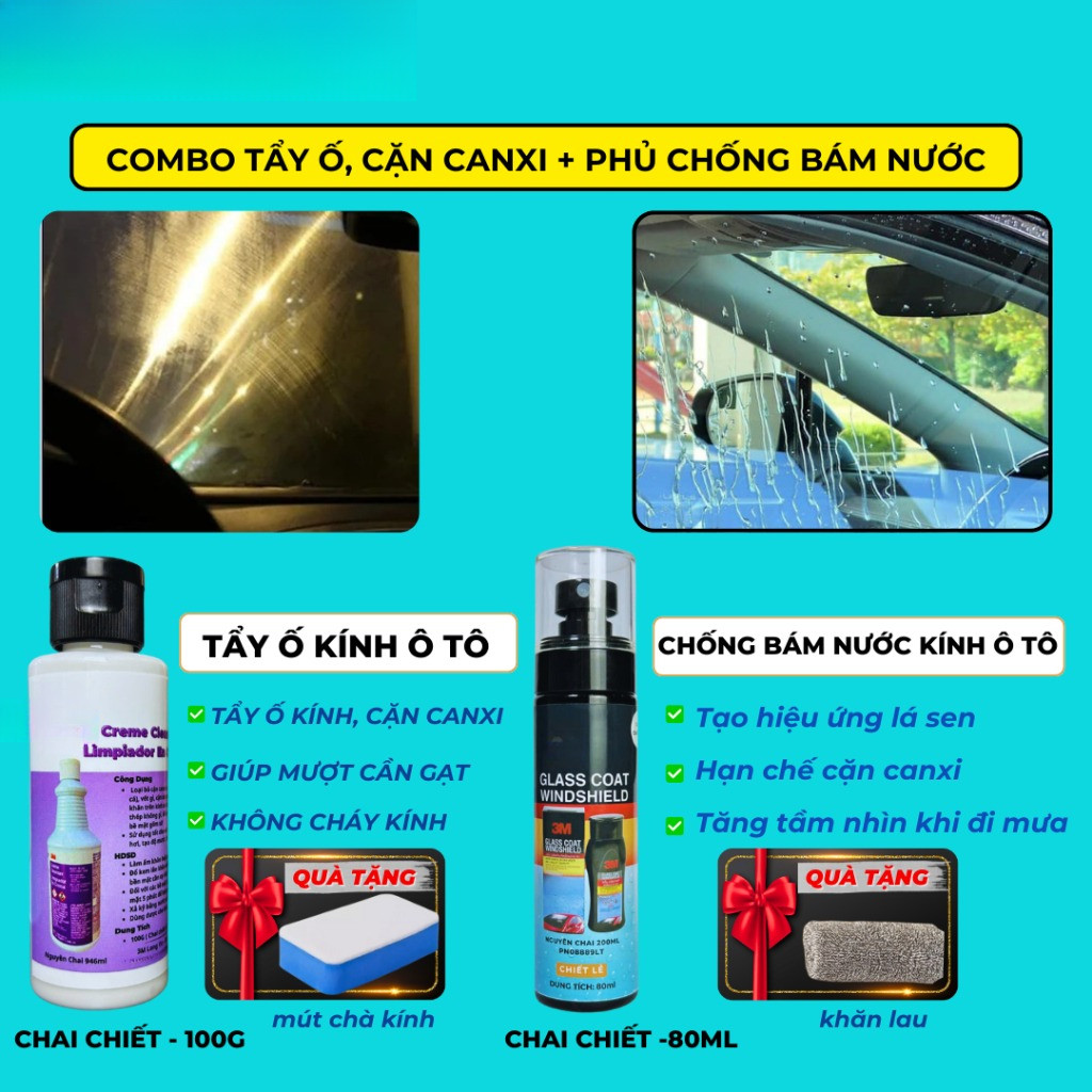 Chai chống bám nước trên kính xe 3M Glass Coat Windshield 08889 LT - 200ml - OFFB SHOP_thumbnail_5