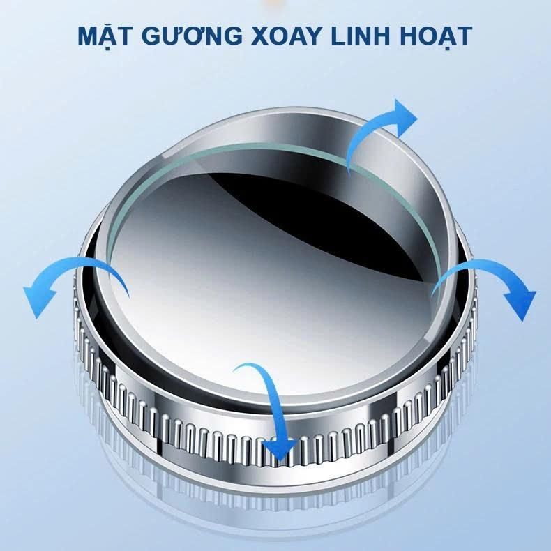 Gương Cầu Lồi Hít Chân Không Cao Cấp Tiện Lợi, Gắn Kính Chiếu Hậu Ô Tô Xoay 360 Độ Xóa Điểm Mù_thumbnail_4