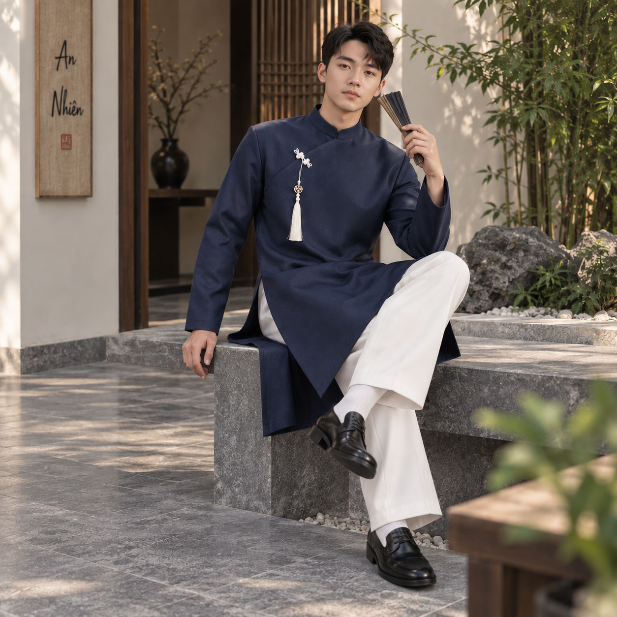 ÁO DÀI NAM CÁCH TÂN CỔ ĐỨNG TAFFETA NA26-24_thumbnail_7