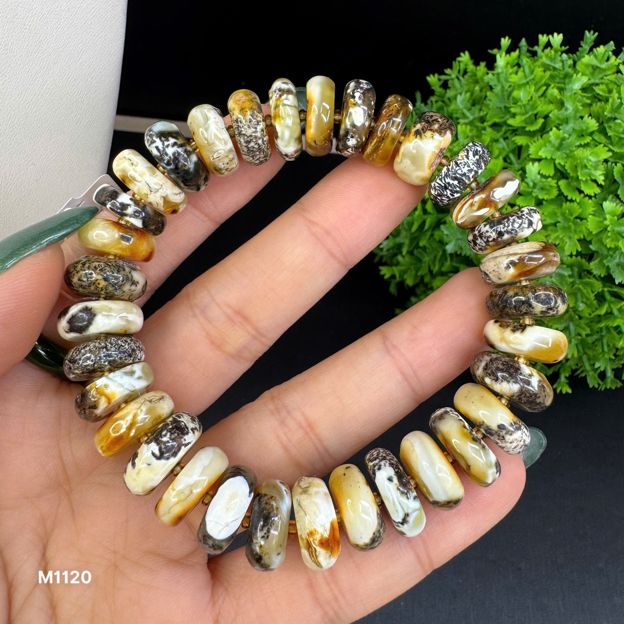 Lắc Tay Hổ Phách Bánh Xe Tinh Vân - M1120_thumbnail_3