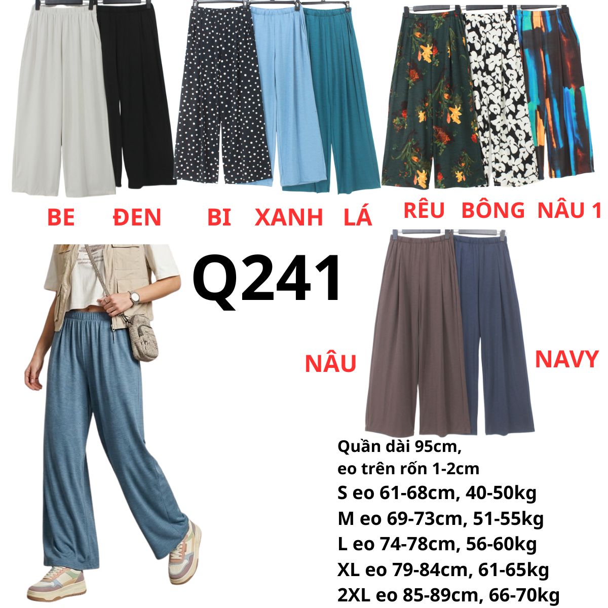 Q241-Quần suông bông