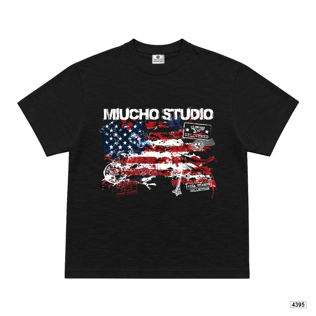Áo thun unisex retro USA form boxy Miucho 4395_thumbnail_8
