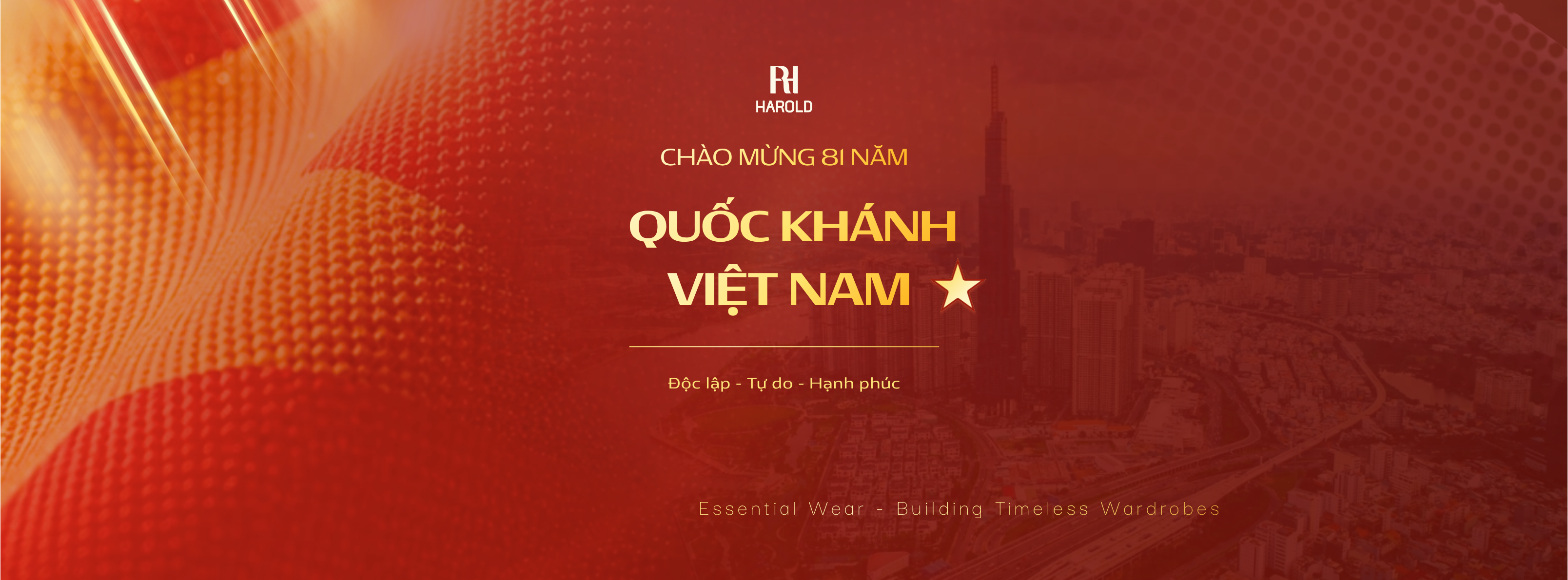 Banner Chào mừng Quốc khánh Hiện đại Đỏ vàng (1)