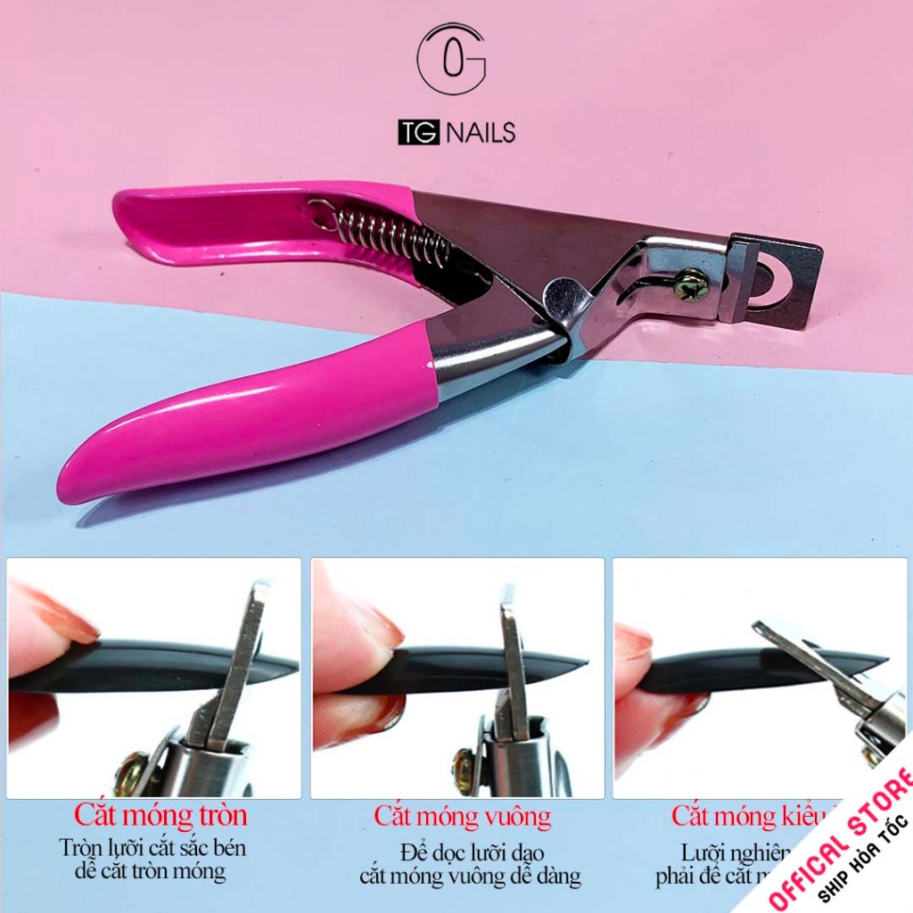 Kìm cắt móng tay dùng trong ngành nail, chất liệu: Thép. Kích thước: 10x4.5cm._thumbnail_2