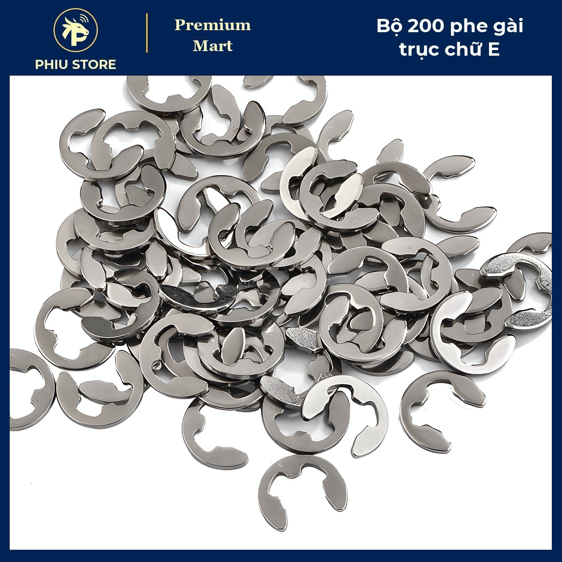 Phe Gài Trục Chữ E - Bộ 200 Phe Cài 3 Chấu 10 Cỡ 1.5-10mm, Phe Chặn Trục Chữ E - PHIU STORE_thumbnail_1