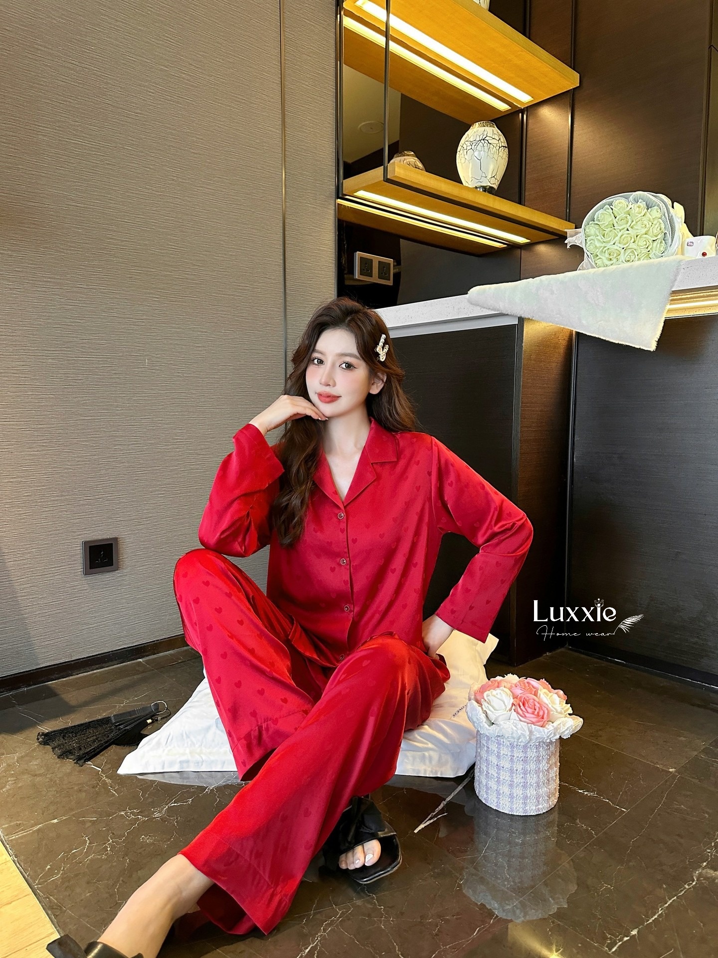 N139 pijama lụa trái tim nhiều màu_thumbnail_1