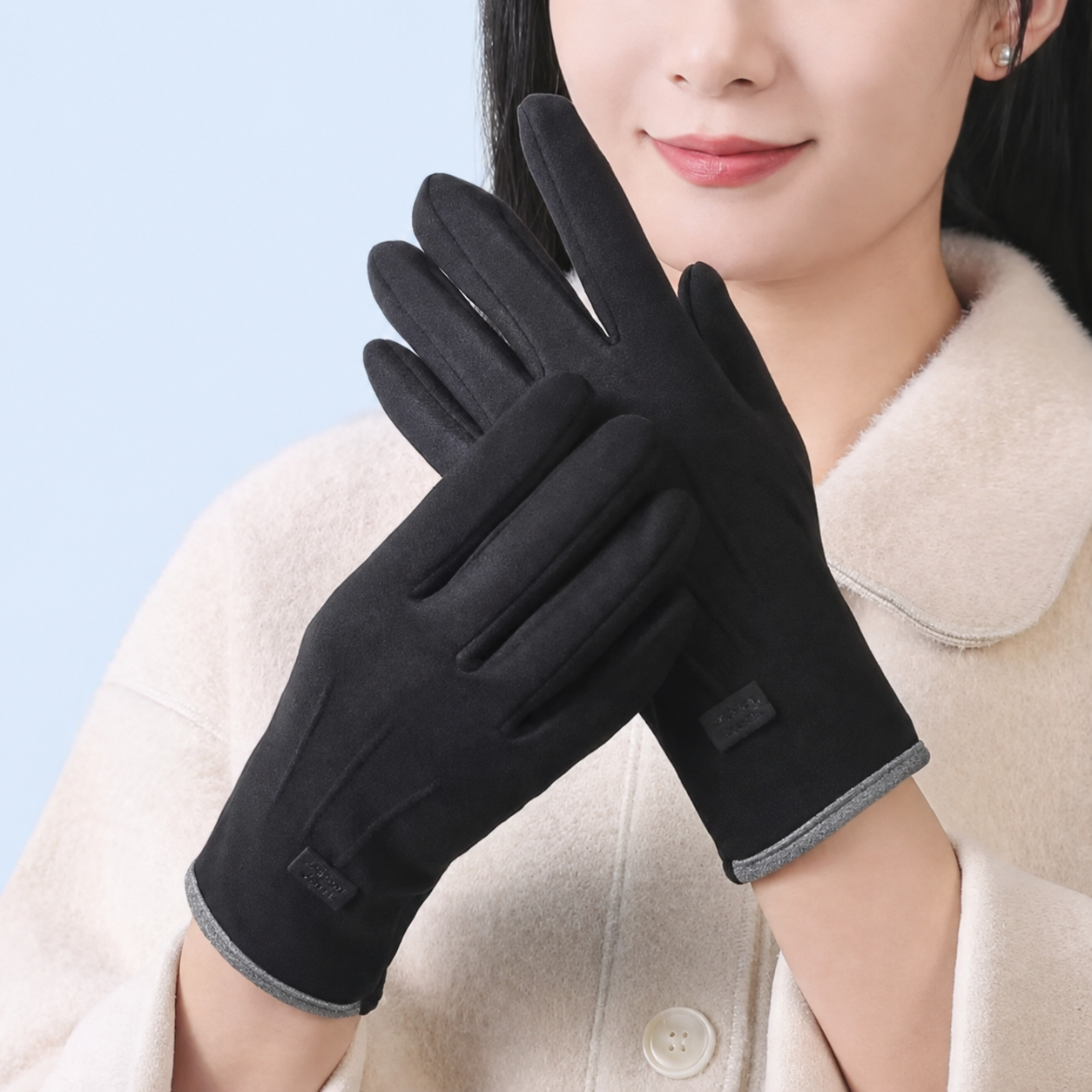 Bao Tay Nữ Cao Cấp Dày Dặn Chống Nắng UV, Găng Tay Thu Đông_thumbnail_3